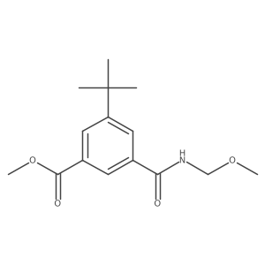 3-(1,1-Dimethylethyl)-5-[(methoxymethylamino)carbonyl]benzoic acid methyl ester Structure