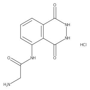 2-amino-N-(1,4-dioxo-1,2,3,4-tetrahydrophthalazin-5-yl)acetamide hydrochloride结构式
