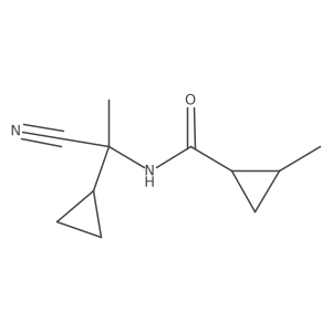 N-(1-cyano-1-cyclopropylethyl)-2-methylcyclopropane-1-carboxamide Structure