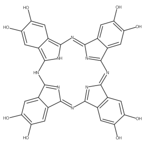 2,11,20,29,37,38,39,40-octazanonacyclo[28.6.1.13,10.112,19.121,28.04,9.013,18.022,27.031,36]tetraconta-1,3(40),4,6,8,10,12(39),13,15,17,19,21,23,25,27,30(37),31,33,35-nonadecaene-6,7,15,16,24,25,33,34-octol结构式