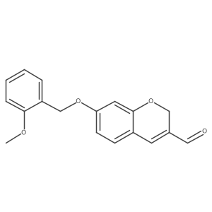 7-((2-Methoxybenzyl)oxy)-2H-chromene-3-carbaldehyde结构式