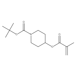 1-Boc-4-piperidyl Methacrylate结构式