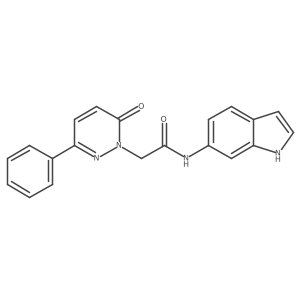 N-(1H-indol-6-yl)-2-(6-oxo-3-phenylpyridazin-1(6H)-yl)acetamide结构式