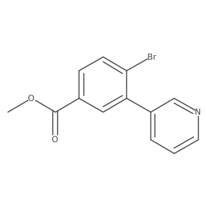 Methyl 4-bromo-3-pyridin-3-ylbenzoate Structure
