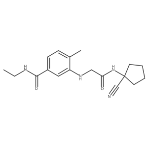3-({[(1-cyanocyclopentyl)carbamoyl]methyl}amino)-N-ethyl-4-methylbenzamide结构式