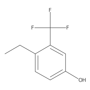 4-Ethyl-3-(trifluoromethyl)phenol结构式