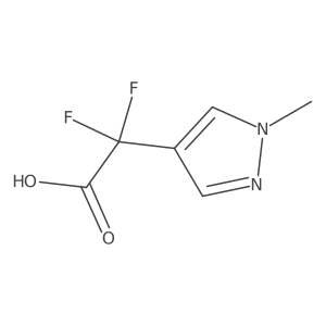 2,2-difluoro-2-(1-methyl-1H-pyrazol-4-yl)acetic acid Structure
