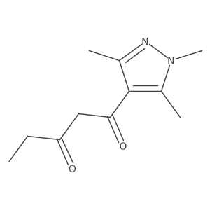 1-(trimethyl-1H-pyrazol-4-yl)pentane-1,3-dione Structure