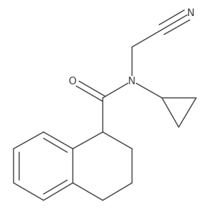 N-(cyanomethyl)-N-cyclopropyl-1,2,3,4-tetrahydronaphthalene-1-carboxamide Structure