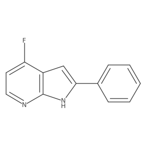 4-Fluoro-2-phenyl-1H-pyrrolo[2,3-b]pyridine结构式