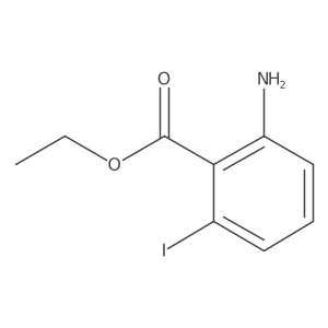 Ethyl 2-amino-6-iodobenzoate结构式
