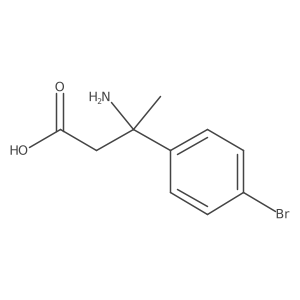 3-Amino-3-(4-bromophenyl)butanoic acid Structure