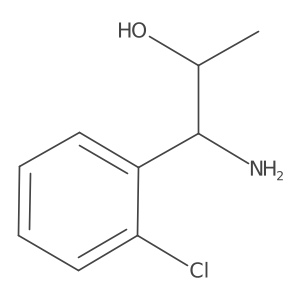 (1R,2S)-1-amino-1-(2-chlorophenyl)propan-2-ol结构式