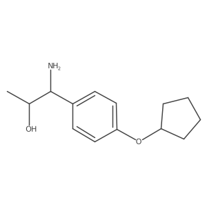 (1R,2R)-1-Amino-1-(4-cyclopentyloxyphenyl)propan-2-OL Structure