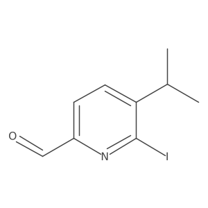 2-Pyridinecarboxaldehyde, 6-iodo-5-(1-methylethyl)- Structure