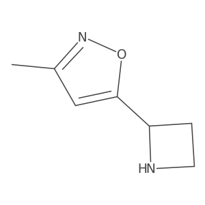 5-(Azetidin-2-yl)-3-methyl-1,2-oxazole结构式