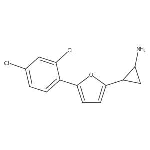 2-(5-(2,4-Dichlorophenyl)furan-2-yl)cyclopropanamine结构式