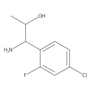 (1S)-1-Amino-1-(4-chloro-2-fluorophenyl)propan-2-OL Structure