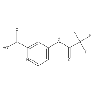 4-(2,2,2-Trifluoroacetamido)picolinic acid Structure