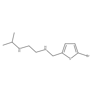 1,2-Ethanediamine, N1-[(5-bromo-2-thienyl)methyl]-N2-(1-methylethyl)- Structure