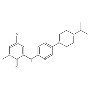5-Bromo-3-(5-(4-isopropylpiperazin-1-yl)pyridin-2-ylamino)-1-methylpyridin-2(1H)-one Structure