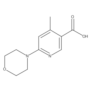 4-Methyl-6-morpholinonicotinicacid结构式