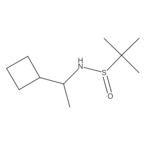 N-((S)-1-cyclobutylethyl)-2-methylpropane-2-sulfinamide Structure