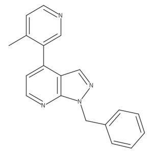 1-Benzyl-4-(4-methylpyridin-3-yl)-1h-pyrazolo[3,4-b]pyridine结构式