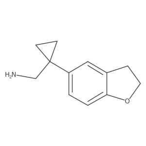 [1-(2,3-Dihydro-1-benzofuran-5-yl)cyclopropyl]methanamine结构式