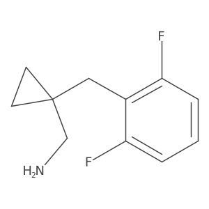 {1-[(2,6-Difluorophenyl)methyl]cyclopropyl}methanamine结构式