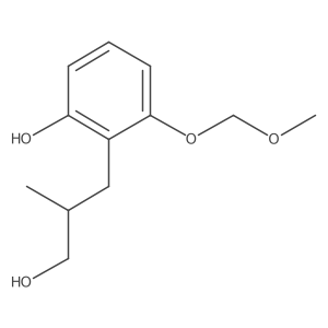 2-(3-Hydroxy-2-methylpropyl)-3-{[(methyloxy)methyl]oxy}phenol结构式