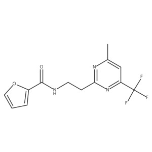 N-(2-(4-methyl-6-(trifluoromethyl)pyrimidin-2-yl)ethyl)furan-2-carboxamide Structure