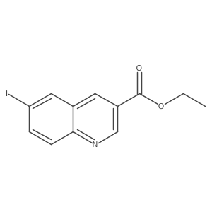 Ethyl 6-iodoquinoline-3-carboxylate结构式