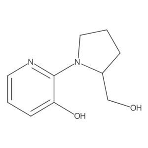 2-(2-(Hydroxymethyl)pyrrolidin-1-yl)pyridin-3-ol结构式