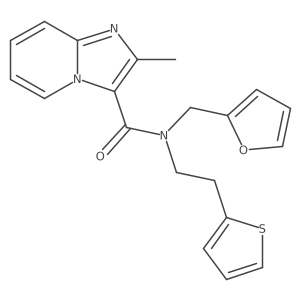 N-(furan-2-ylmethyl)-2-methyl-N-(2-(thiophen-2-yl)ethyl)imidazo[1,2-a]pyridine-3-carboxamide Structure