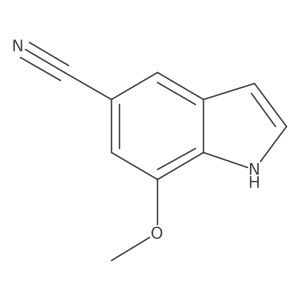 7-Methoxy-1H-indole-5-carbonitrile Structure