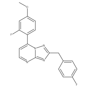 2-(4-Fluorobenzyl)-7-(2-fluoro-4-methoxyphenyl)[1,2,4]triazolo[1,5-a]pyrimidine Structure