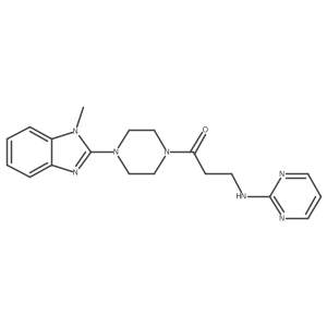 1-[4-(1-methyl-1H-1,3-benzimidazol-2-yl)piperazino]-3-(2-pyrimidinylamino)-1-propanone结构式