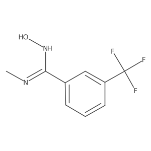 N-hydroxy-N'-methyl-3-(trifluoromethyl)benzenecarboximidamide Structure