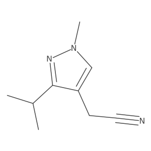 (3-Isopropyl-1-methyl-1h-pyrazol-4-yl)acetonitrile Structure