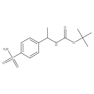 tert-butyl N-[1-(4-sulfamoylphenyl)ethyl]carbamate Structure