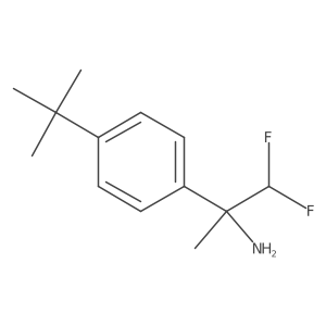 2-(4-tert-butylphenyl)-1,1-difluoro-propan-2-amine Structure