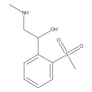 1-(2-Methanesulfonylphenyl)-2-(methylamino)ethan-1-ol Structure