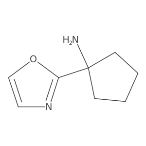 1-(1,3-Oxazol-2-yl)cyclopentan-1-amine Structure