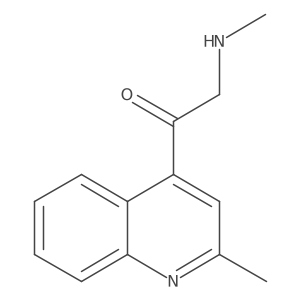 2-(Methylamino)-1-(2-methylquinolin-4-yl)ethan-1-one Structure
