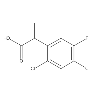 2-(2,4-Dichloro-5-fluorophenyl)propanoic acid结构式