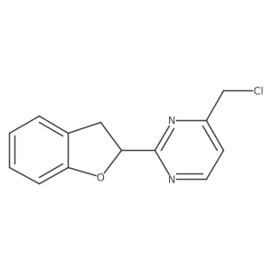 4-(Chloromethyl)-2-(2,3-dihydro-1-benzofuran-2-yl)pyrimidine Structure