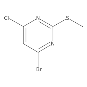 4-Bromo-6-chloro-2-(methylthio)pyrimidine Structure