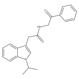 2-(1-isopropyl-1H-indol-3-yl)-N-(2-oxo-2-phenylethyl)acetamide Structure