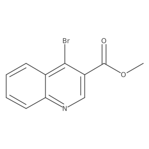 4-Bromoquinoline-3-carboxylic acid methyl ester Structure